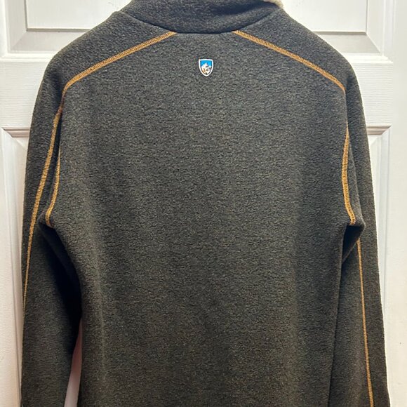 KÜHL Men's Europa Alfpaca Fleece 1/4 Zip Pullover Sweater, Size M - Picture 4 of 8